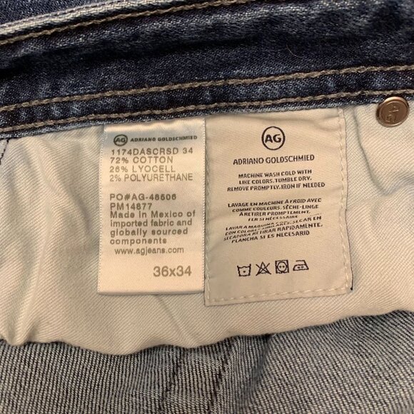 Adriano Goldschmied The Graduate Tailored Jean mens size 36x34 - Picture 11 of 12